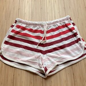 Nordstrom girls striped lounge shorts